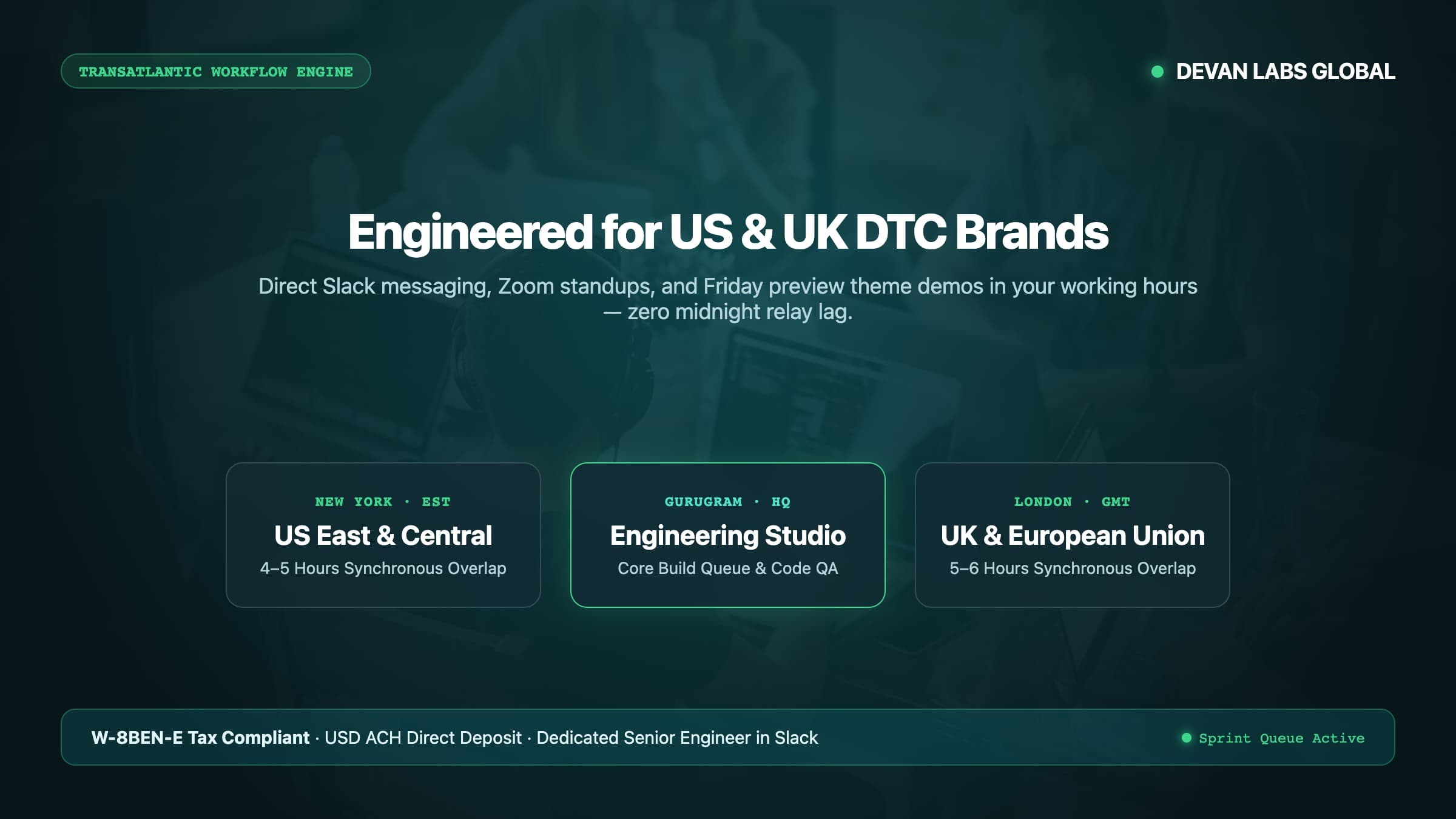 Transatlantic US & UK Engineering Studio Workflow